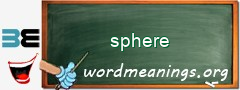 WordMeaning blackboard for sphere